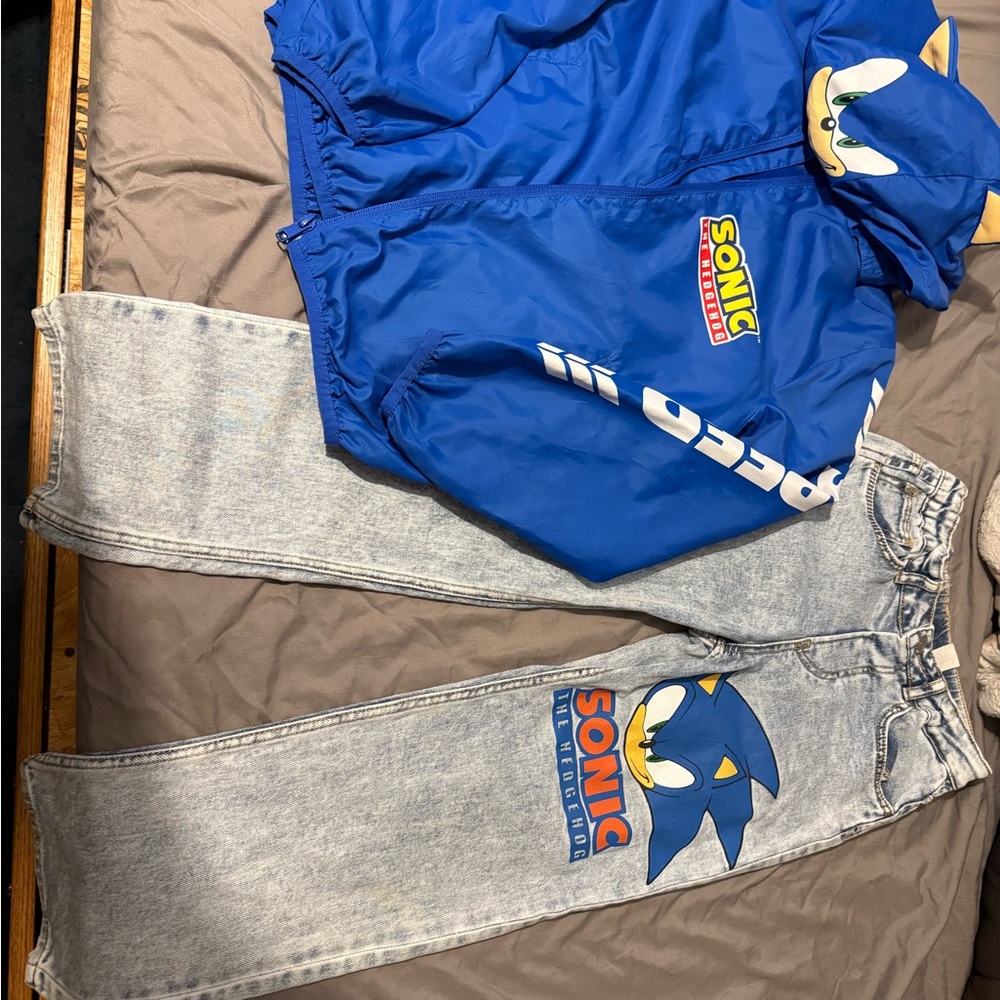 H&M Light Gray Sonic Jeans for Kids